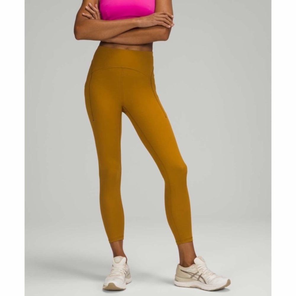 Lululemon Power Thru High-Rise Tight 25" Gold Spice